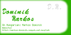 dominik markos business card